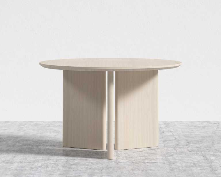 Trio Dining Table - Washed Natural Oak - 48"